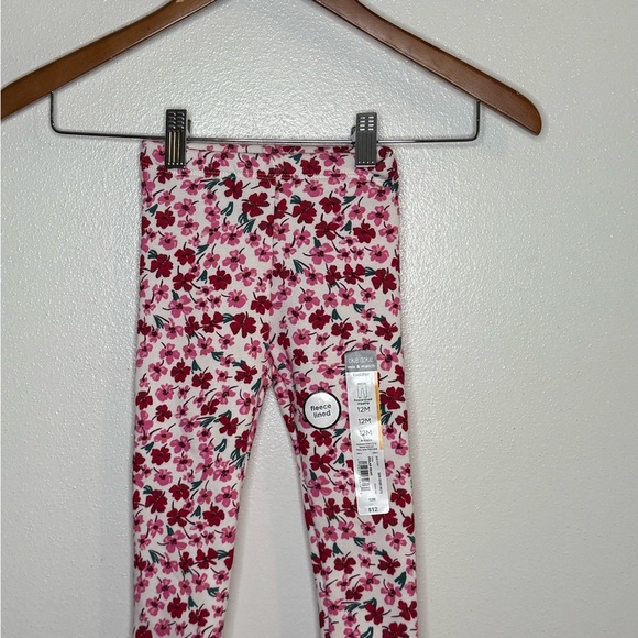 Okie Dokie Pink and Red Heart Leggings - Picture 1 of 1